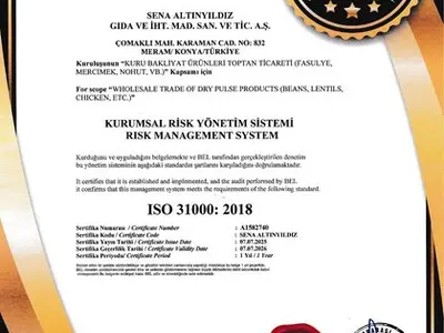 ISO 31000:2018 · Kurumsal Risk Yönetim Sistemi