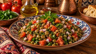 Zeytinyağlı Yeşil Mercimek Salatası