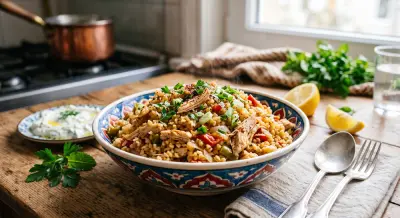 Tavuklu Bulgur Pilavı