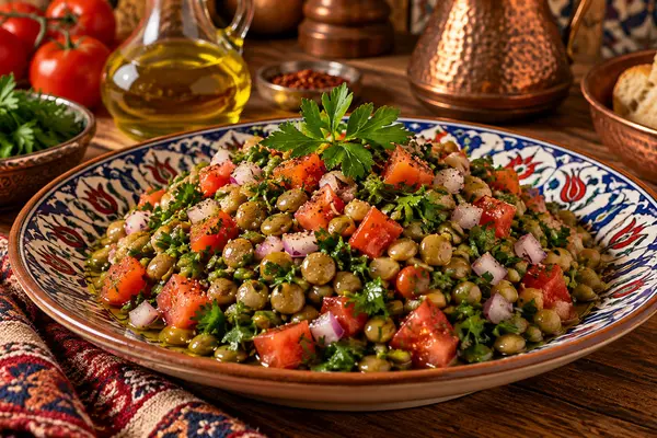 Zeytinyağlı Yeşil Mercimek Salatası